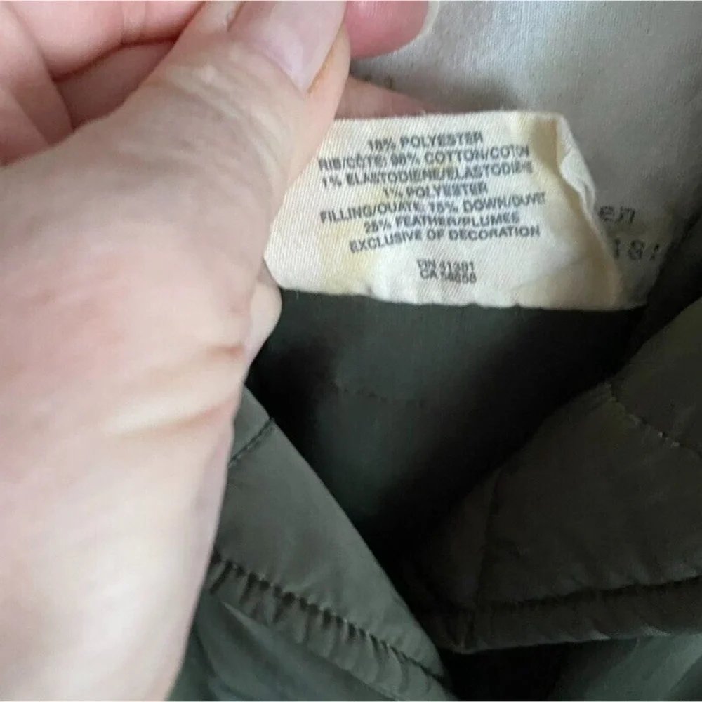 Ralph Lauren Denim & Supply Jacket Medium Green Military Down Sherpa Lined Hood - Picture 11 of 16